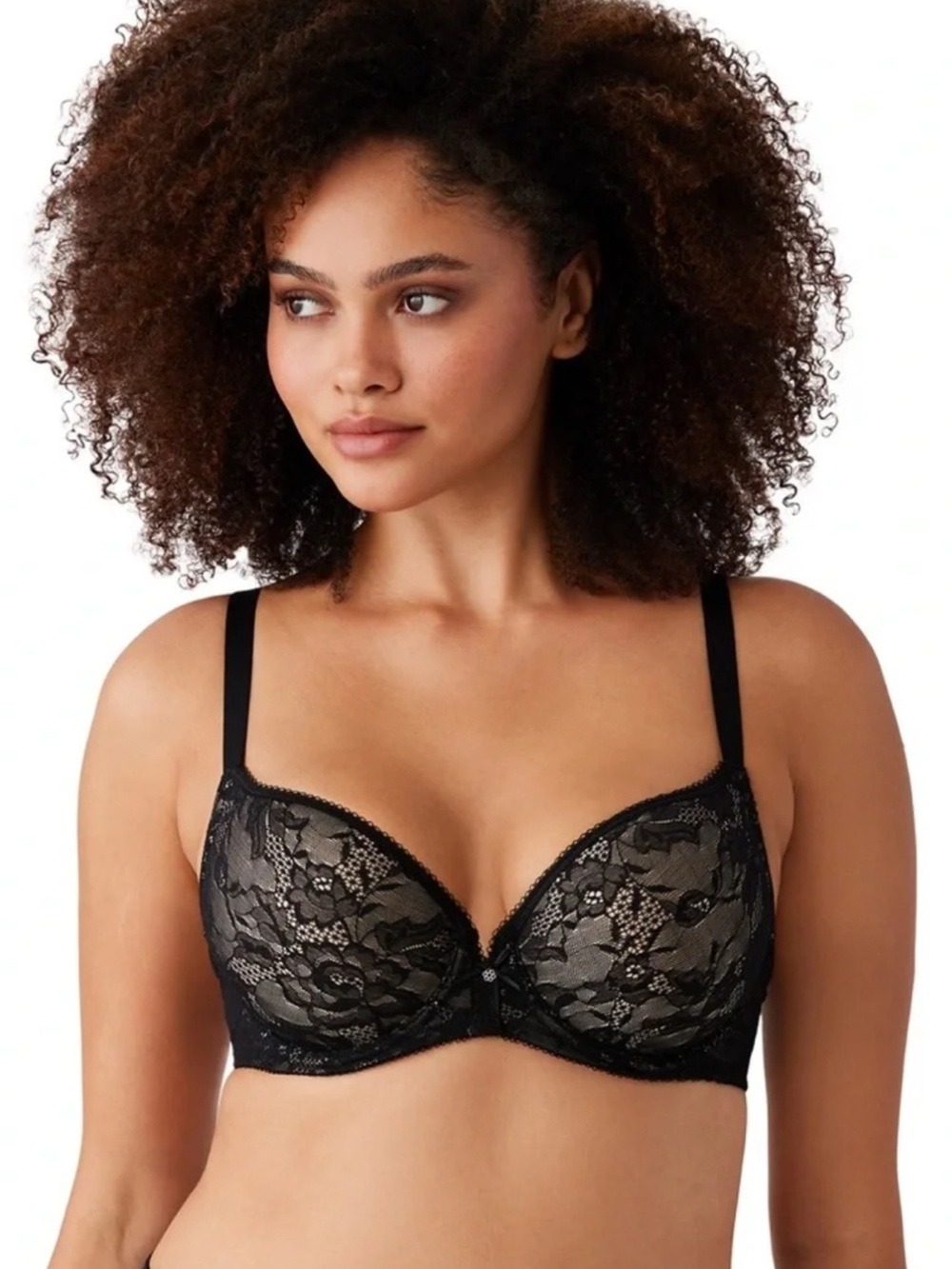 Wacoal 853201 Black Lace Finesse T-Shirt
Bra 38D